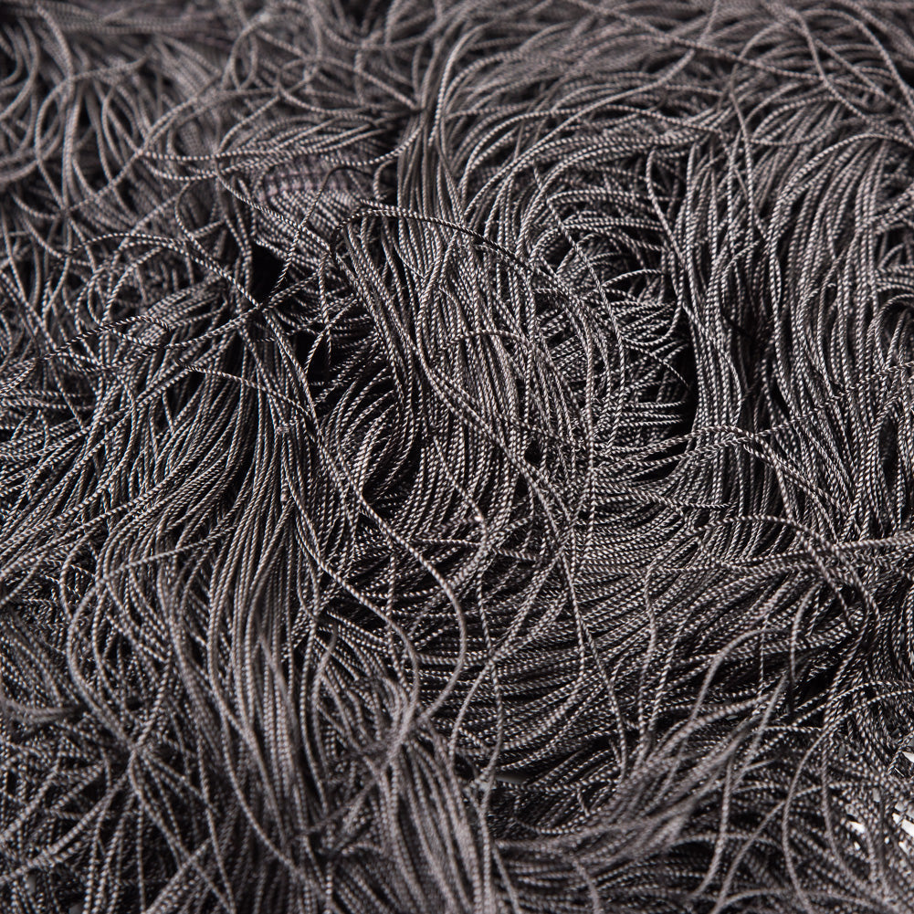 European Chainette Fringe Trim - 40" - Silver - Lindsay Collection