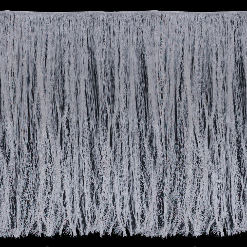 European Chainette Fringe Trim - 40" - Off White - Lindsay Collection