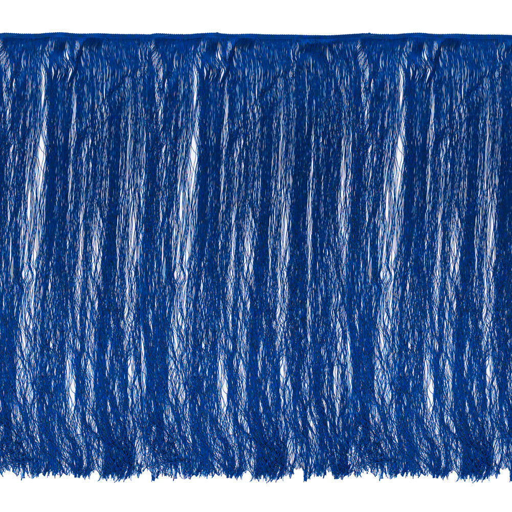European Chainette Fringe Trim - 40" - Royal Blue - Lindsay Collection