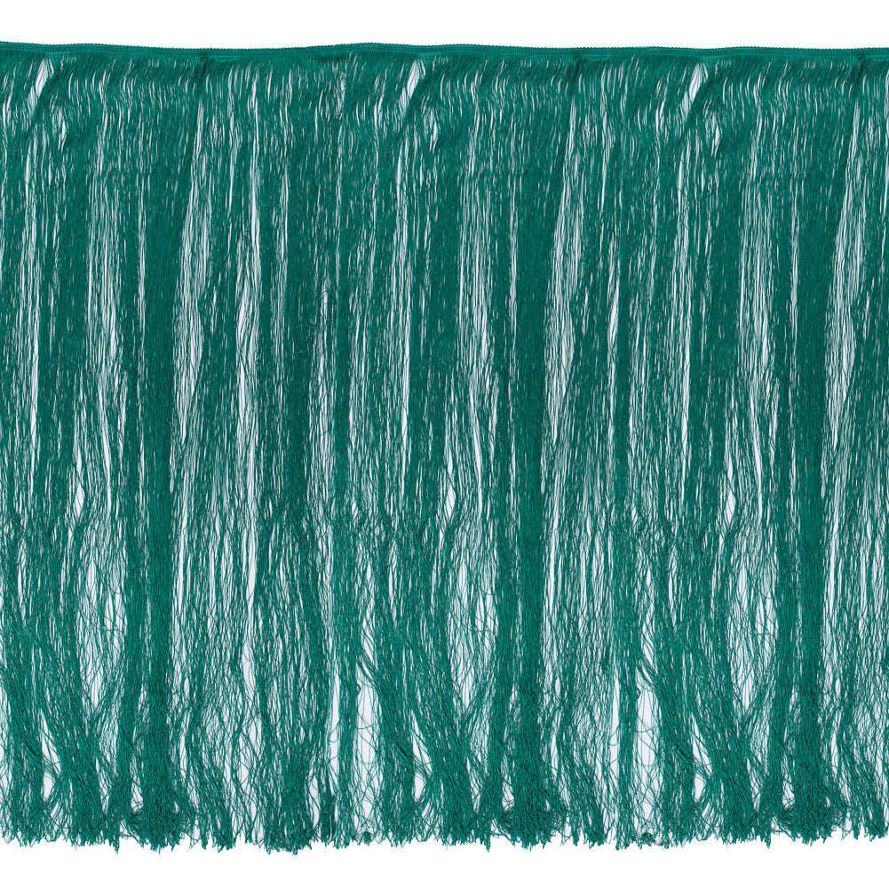 European Chainette Fringe Trim - 40" - Kelly Green - Lindsay Collection