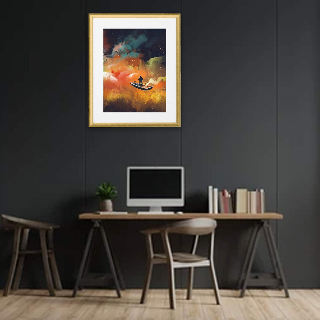 Classic Gold Wall Frame, 16x20", with Acid-Free Mat