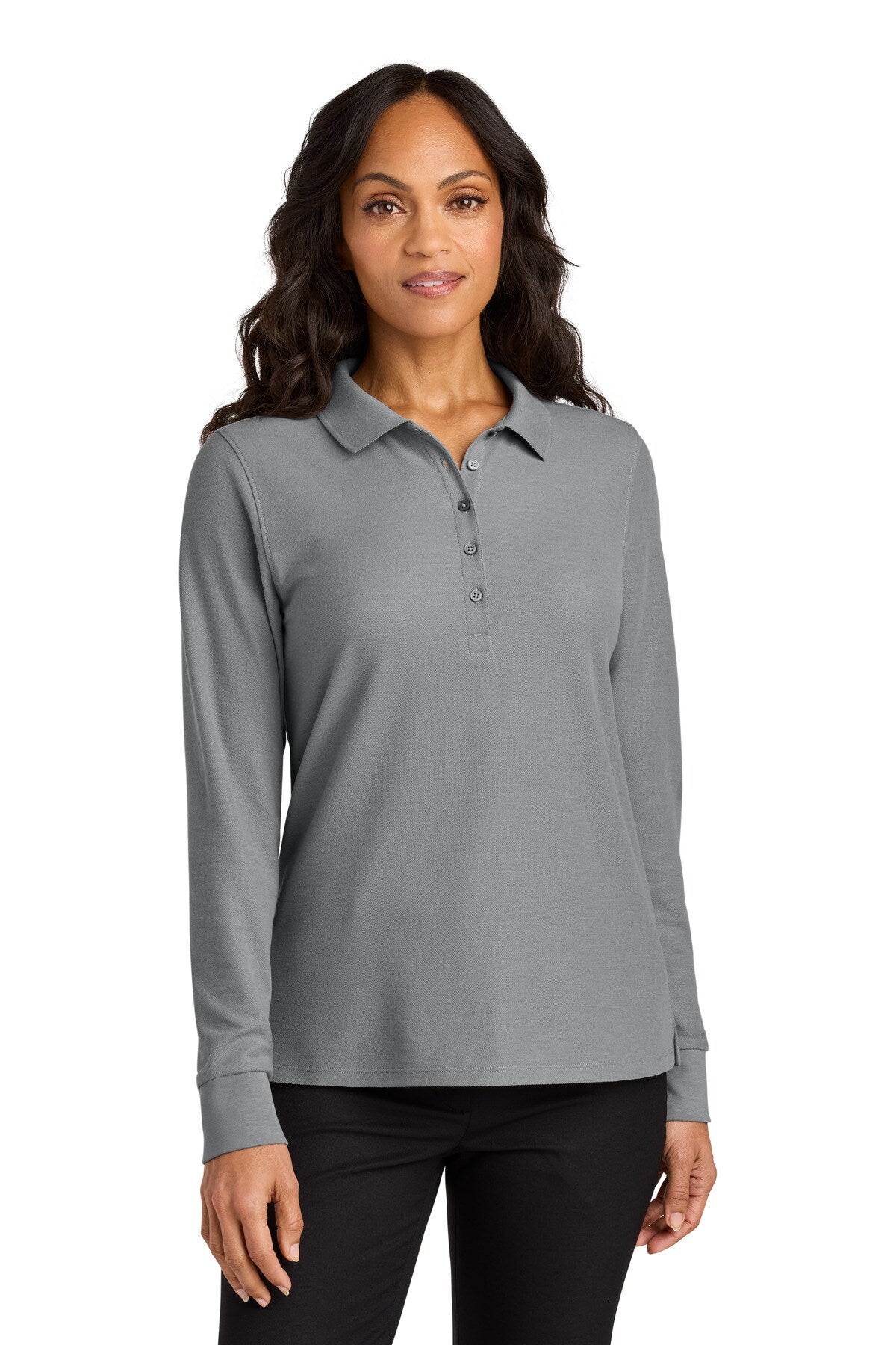 Port Authority® Women’s Wearever Signature Pique Long Sleeve Polo