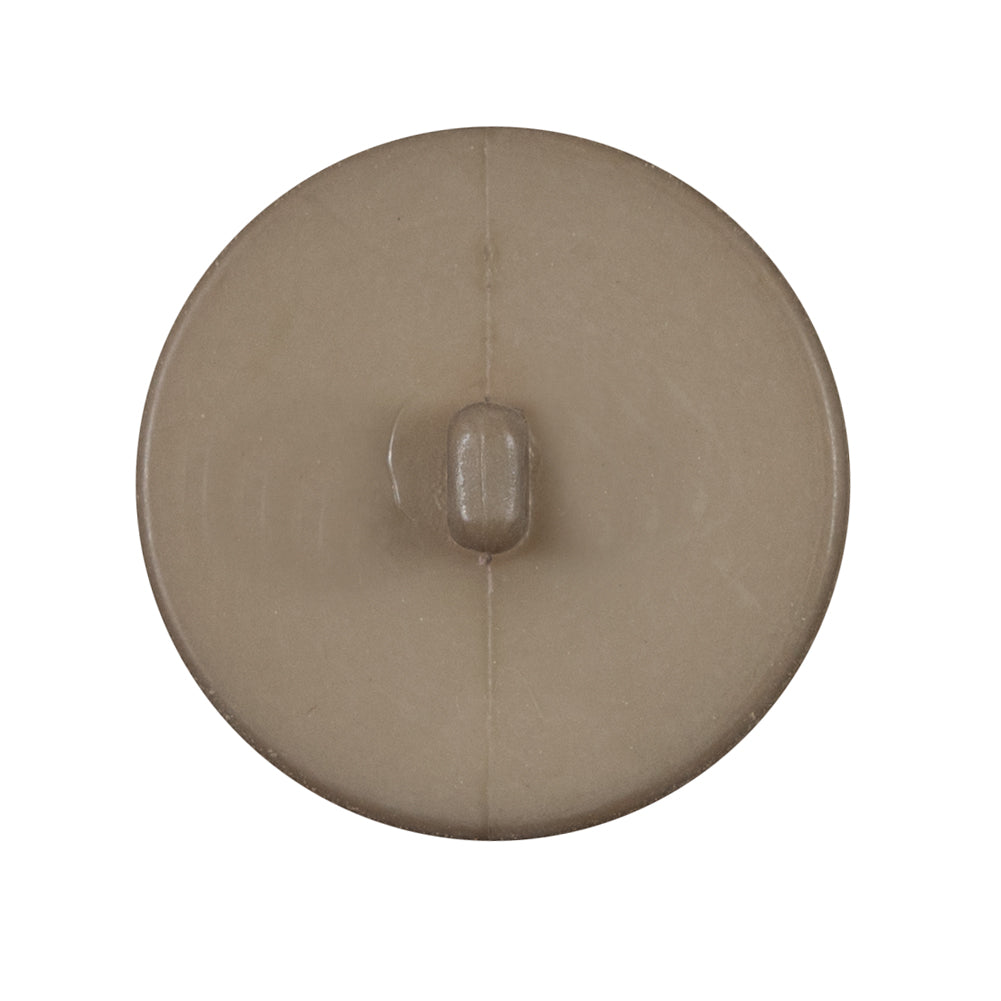 Italian Matte Tan Domed Plastic Button - 44L/28mm