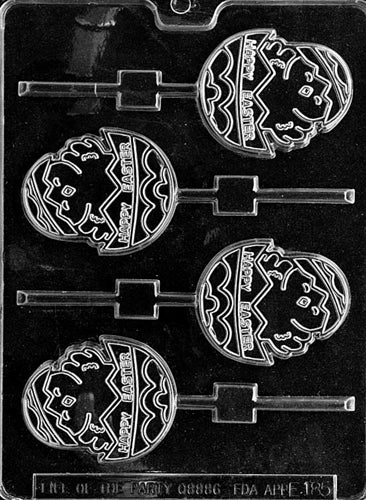 Happy Easter Hatching Chick Lolly Chocolate Mold