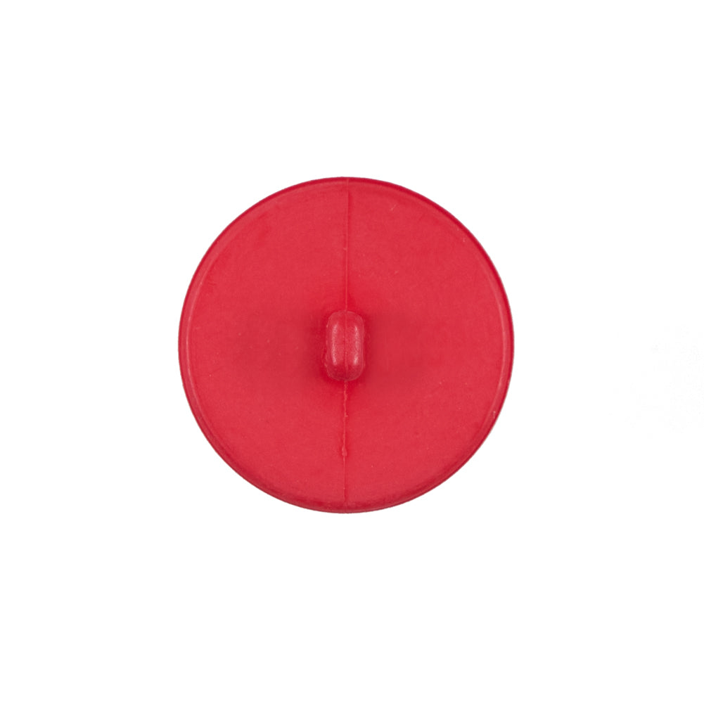 Italian Matte Flame Scarlet Domed Plastic Button - 32L/20mm
