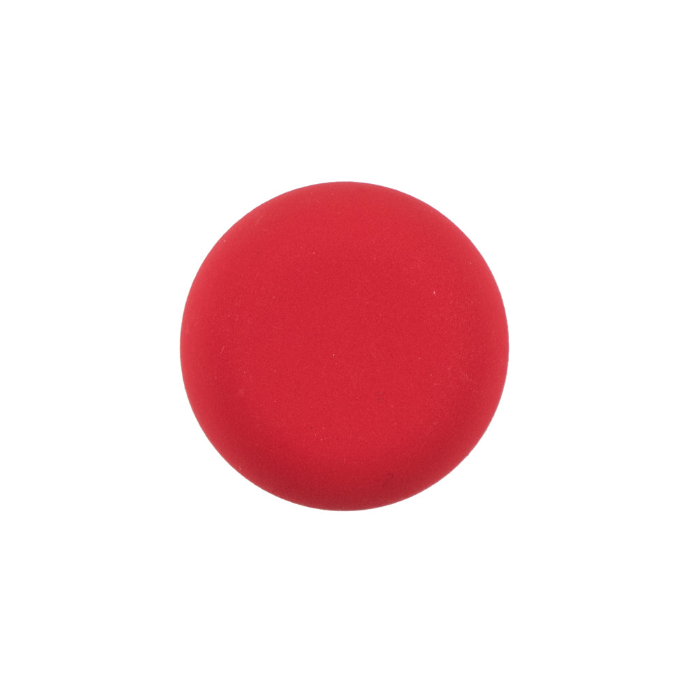 Italian Matte Flame Scarlet Domed Plastic Button - 32L/20mm