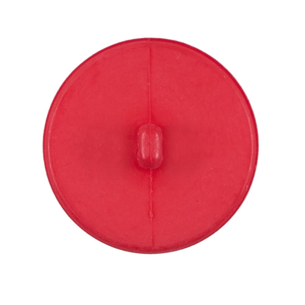 Italian Matte Flame Scarlet Domed Plastic Button - 44L/28mm