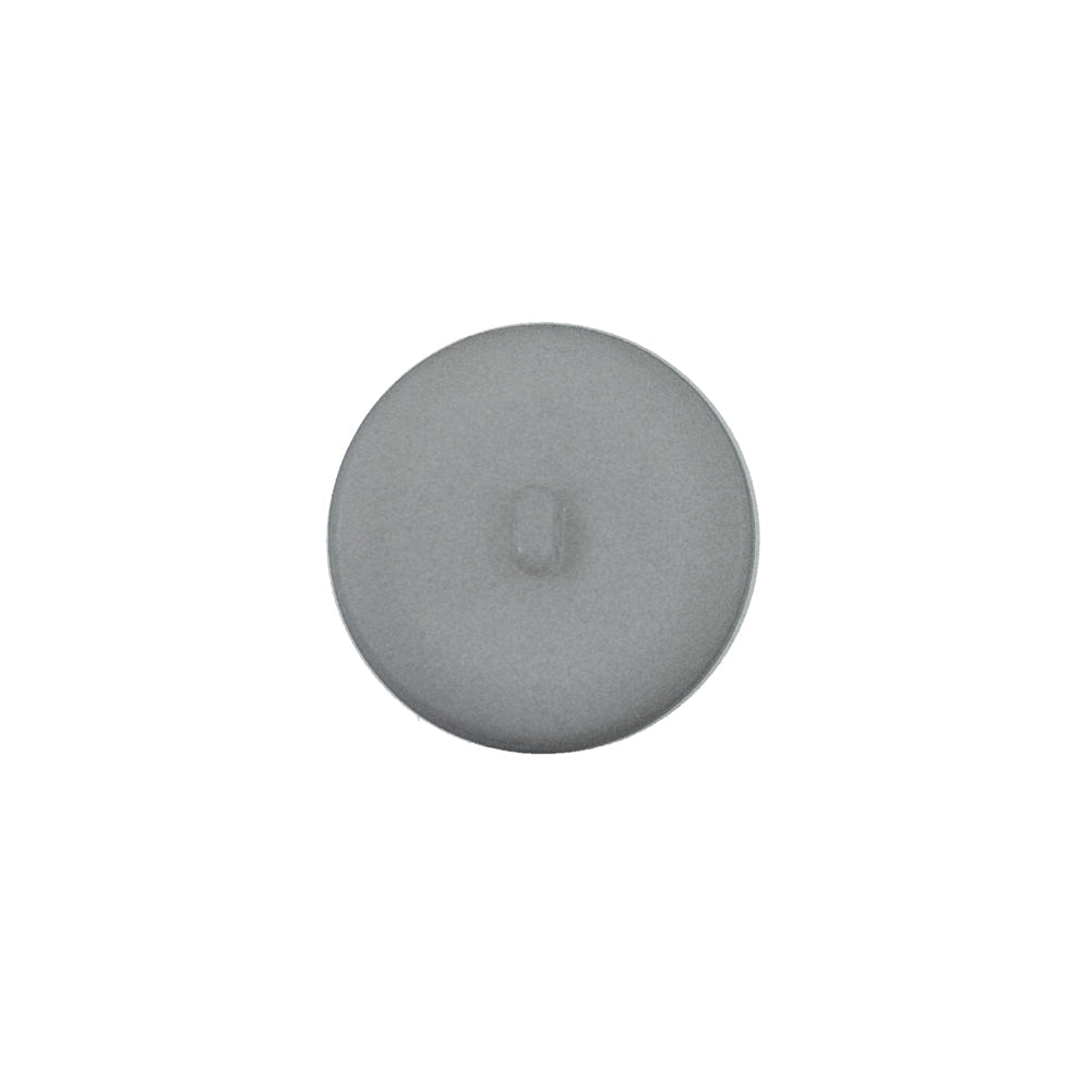 Italian Matte Light Gray Domed Plastic Button - 24L/15mm