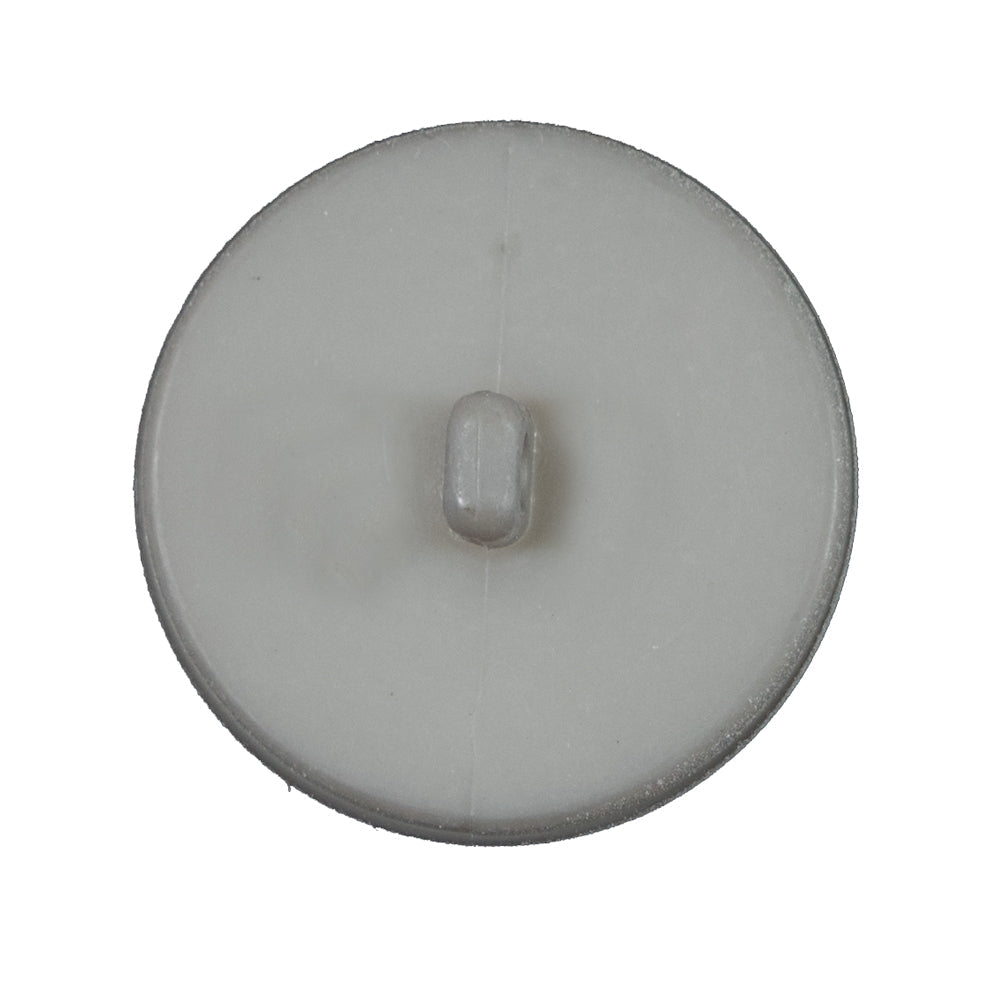 Italian Matte Light Gray Domed Plastic Button - 44L/28mm