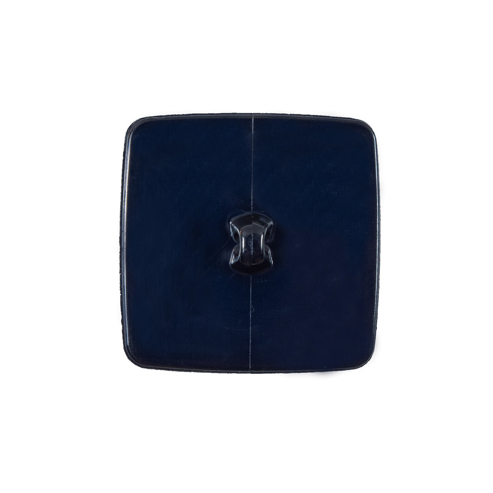 Italian Navy Square Plastic Button - 36L23MM