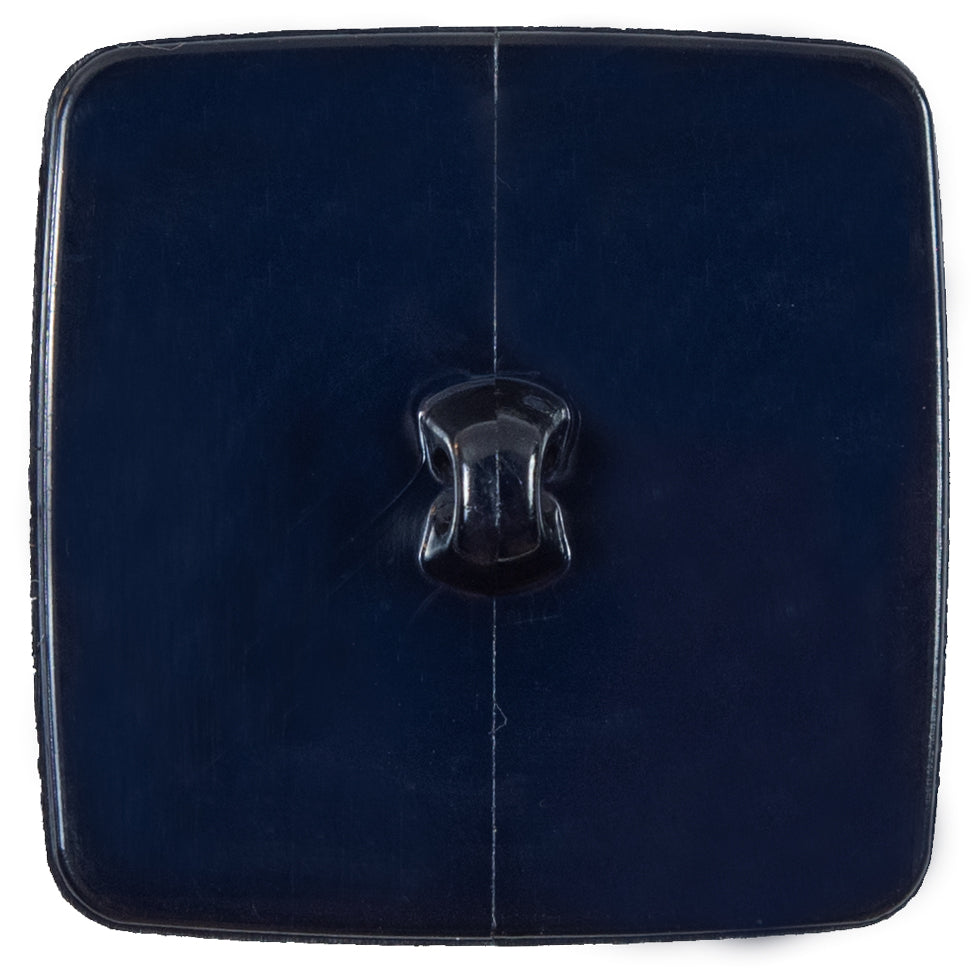 Italian Navy Square Plastic Button - 64L/40.5mm