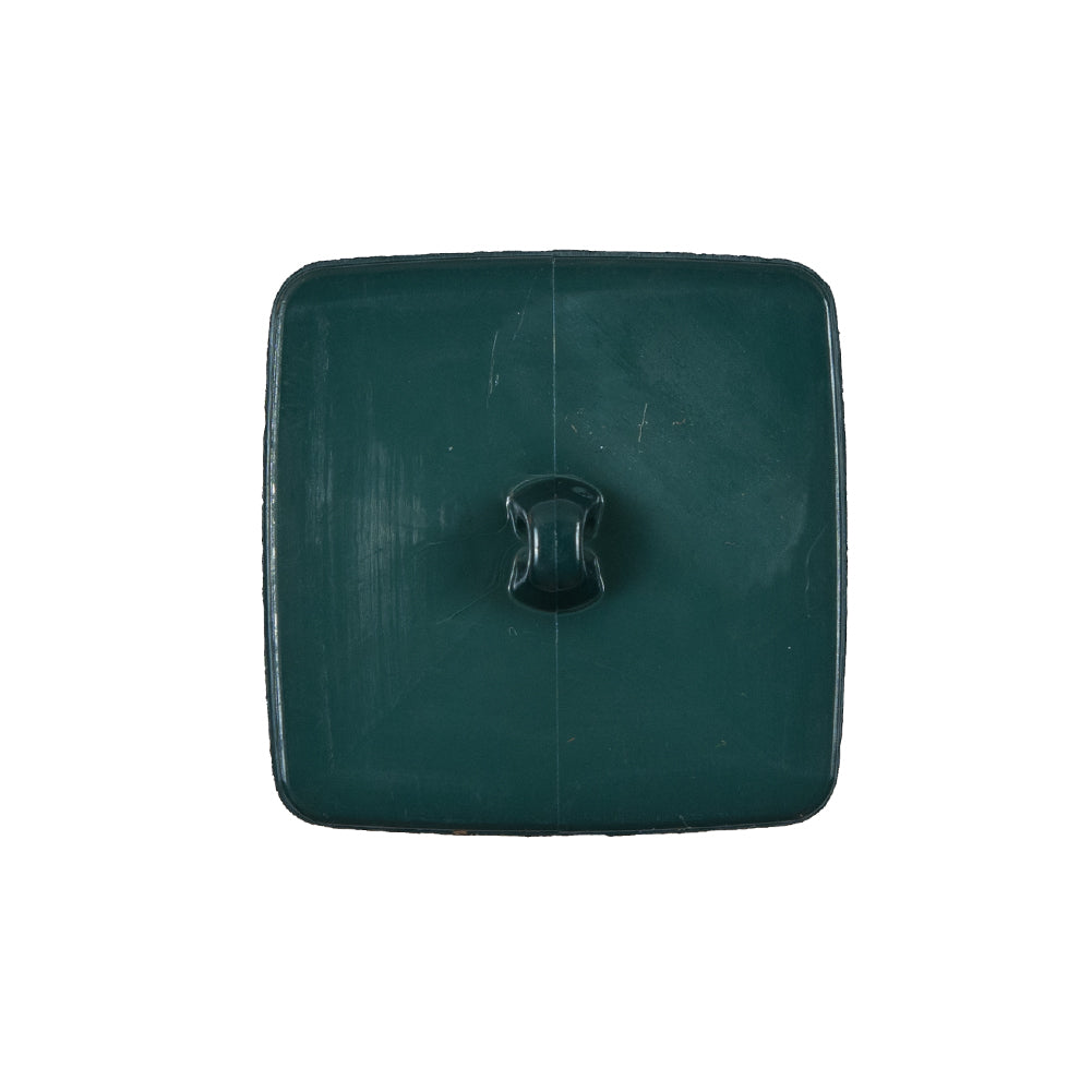 Italian Sycamore Green Square Plastic Button - 36L/23mm