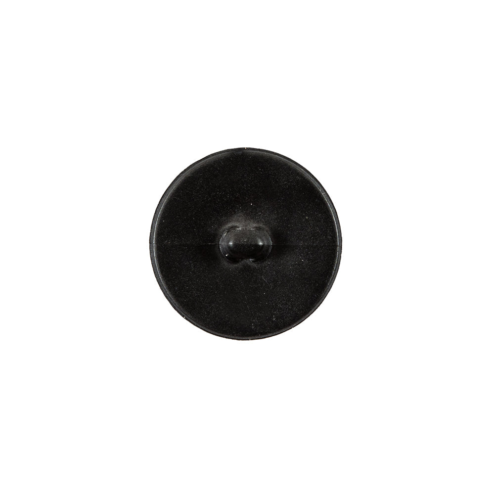 Italian Black Checkered Plastic Button - 24L/15mm