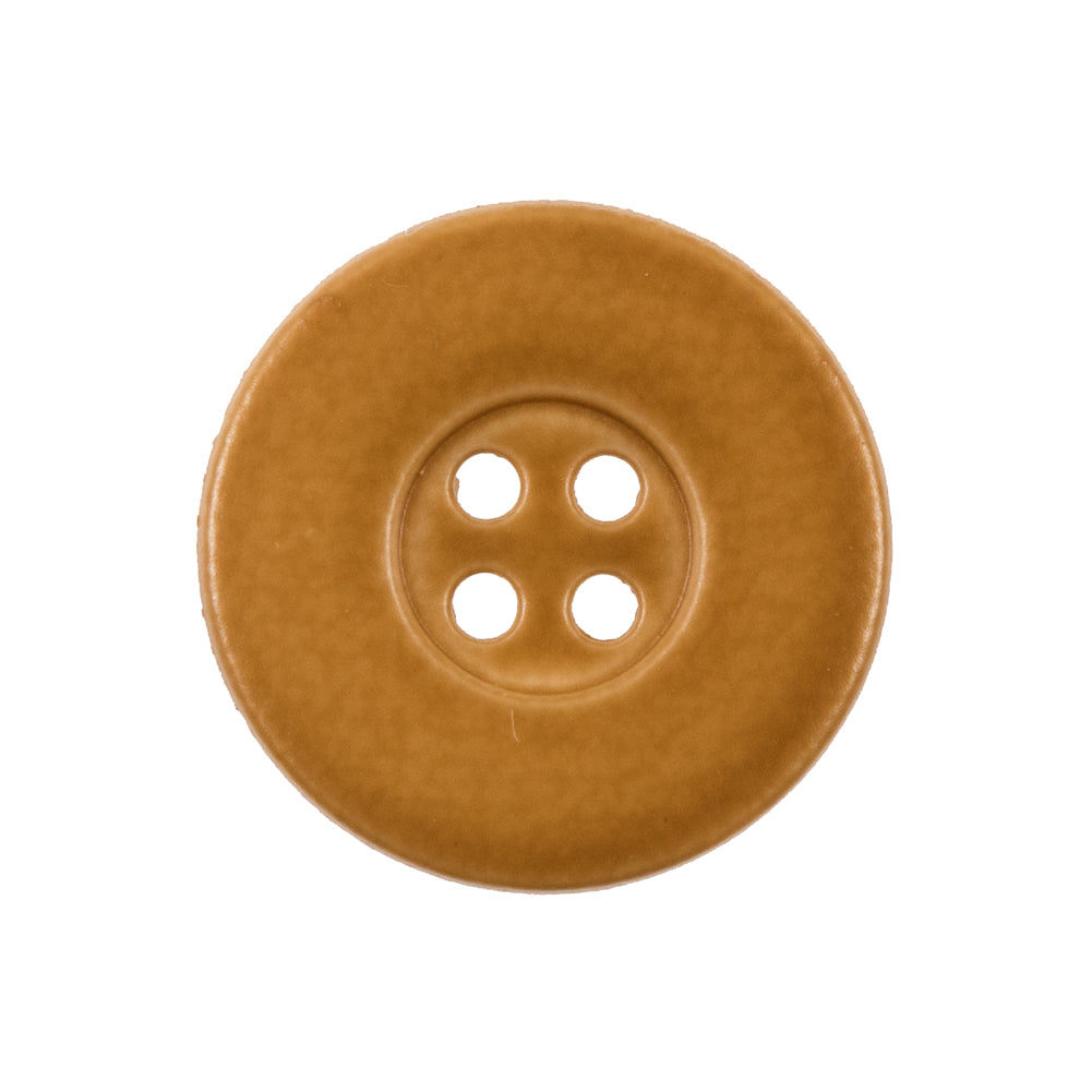 Italian Light Brown 4-Hole Plastic Button -40L/25.5mm