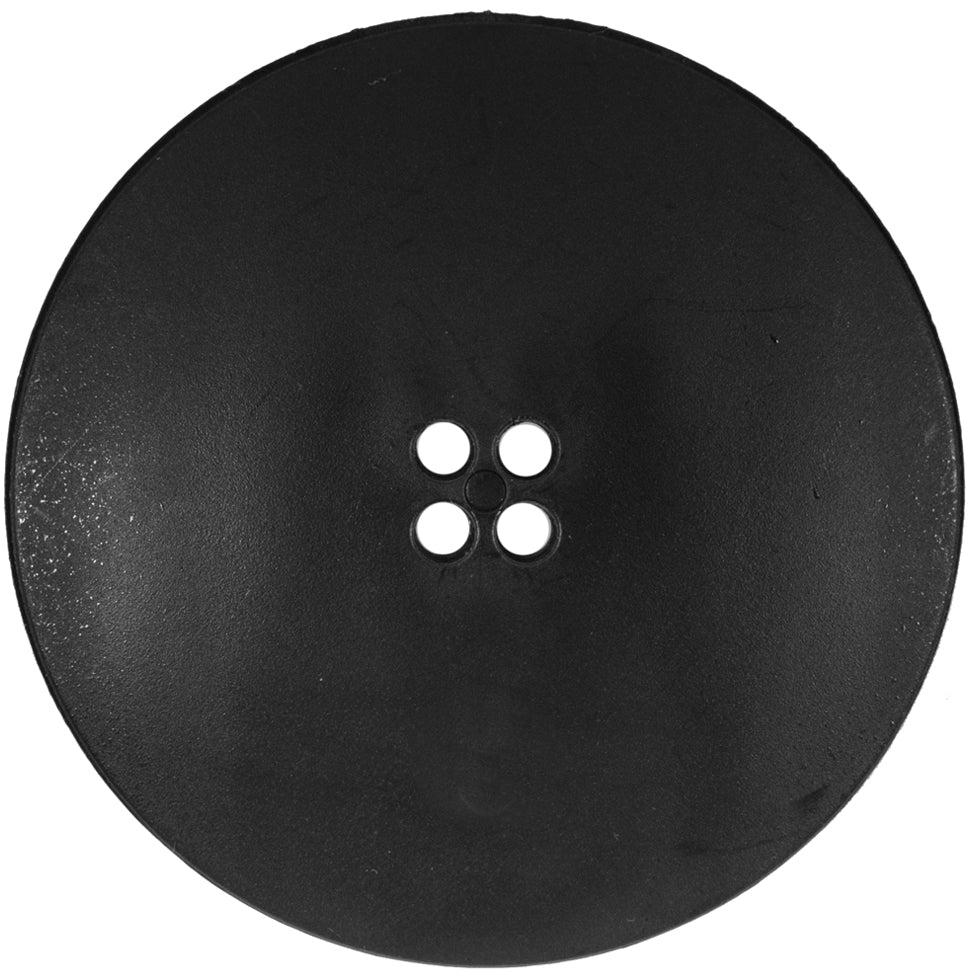 Italian Black Textured 4-Hole Button - 80L/50.8mm