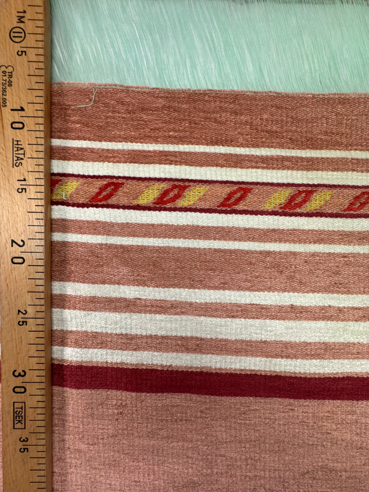 Cotton Viscose Panel Print Fabric Green Pink