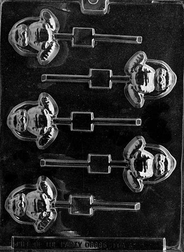 Small Flop Eared Bunny Lolly Chocolate Mold - LPE186