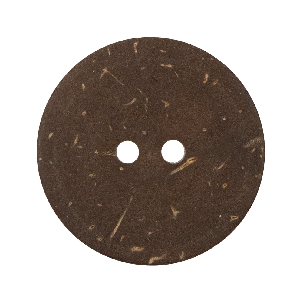 Italian Beige and Silver Carved Coconut Button - 48L/30.5mm