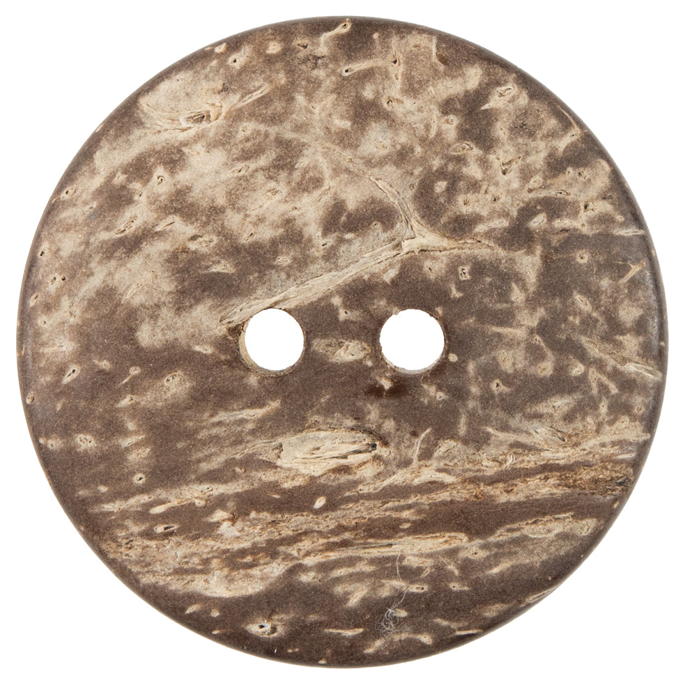 Italian Gold Carved Coconut Button - 64L/40.5mm