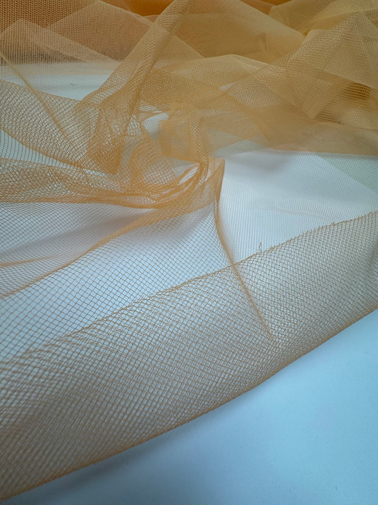 Polyamide Mesh Yellow-Orange Lightweight Stretch