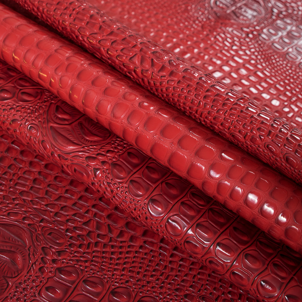 Fiesta Red Crocodile Vinyl