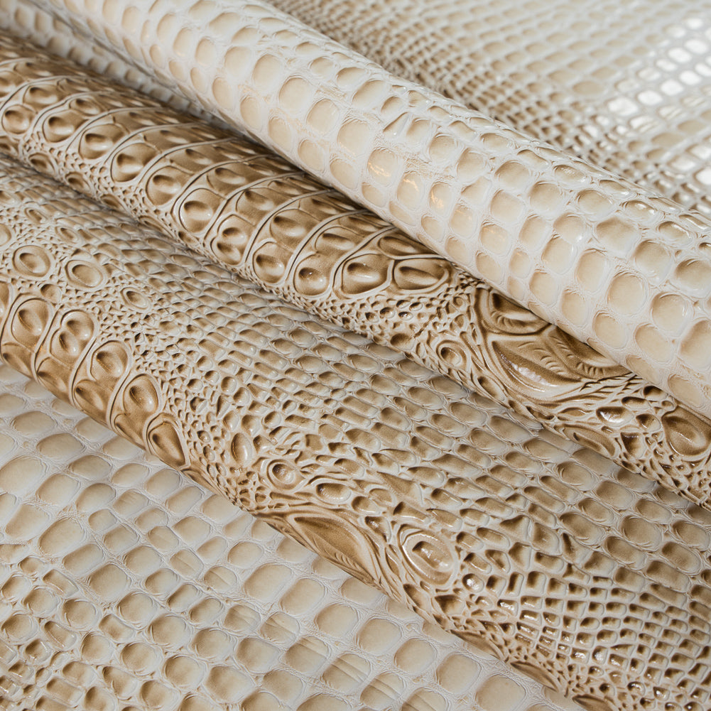 Whisper White Crocodile Vinyl