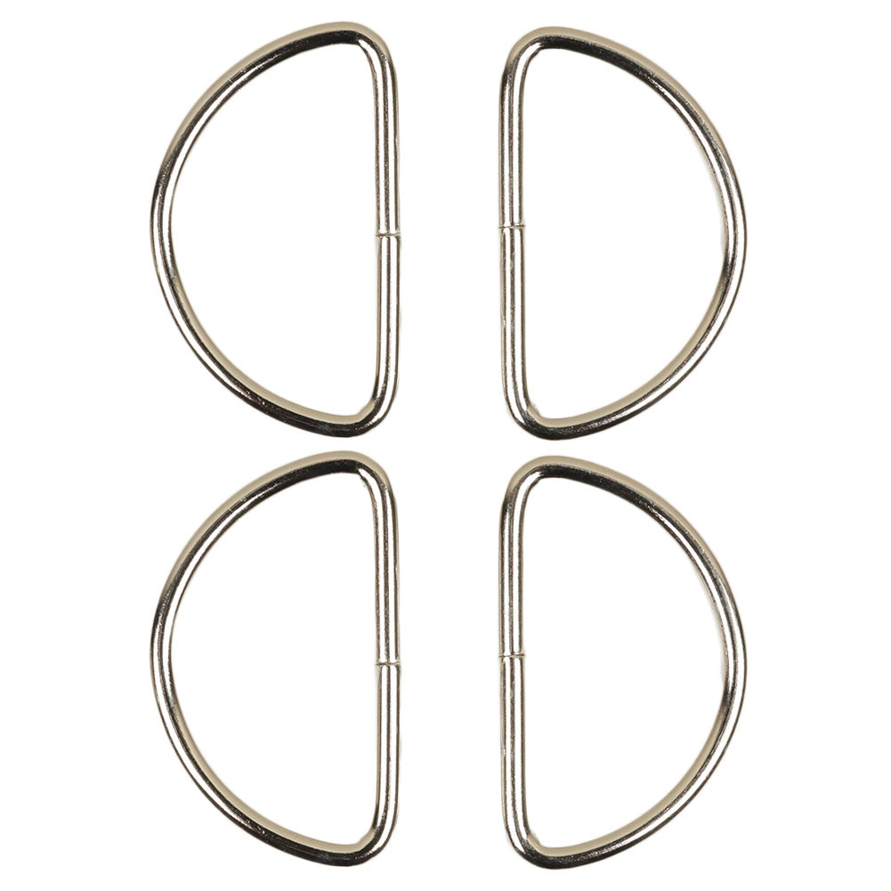 Dritz 4pc Nickel D-Rings - 1.25"