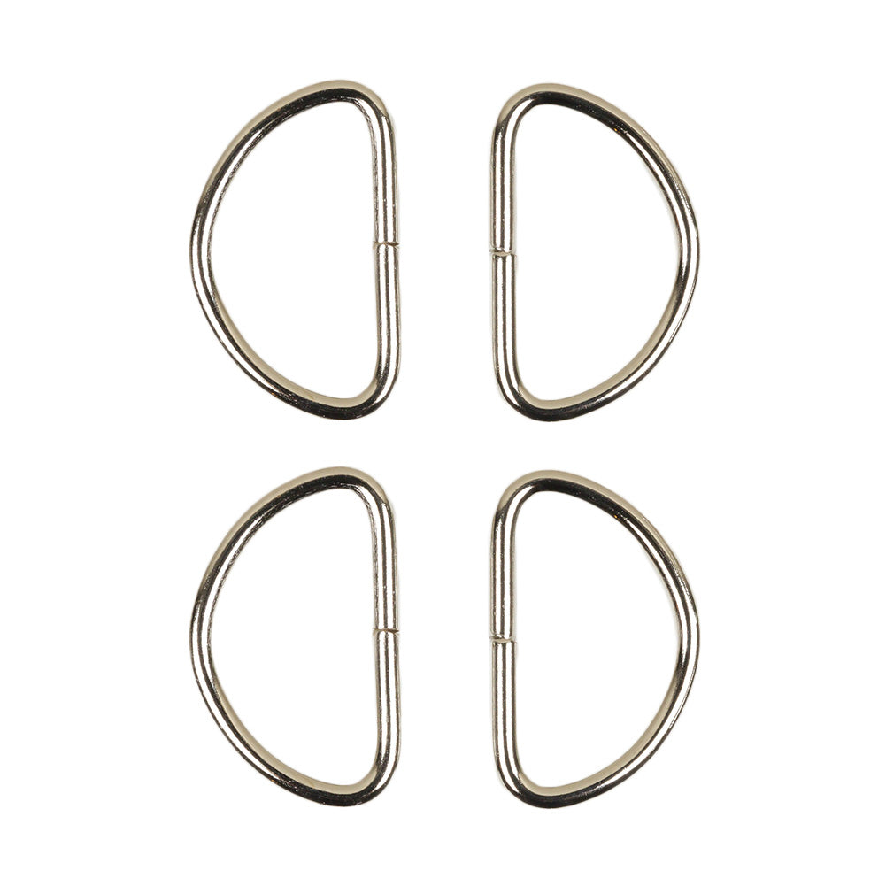 Dritz 4pc Nickel D-Rings - 1"