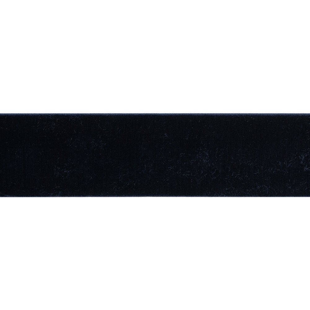 Stretch Velvet Ribbon Trim Made in Italy - 1.5" - Navy - Gislaine Collection