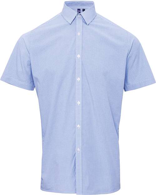 Men's Microcheck Gingham Cotton Shirt