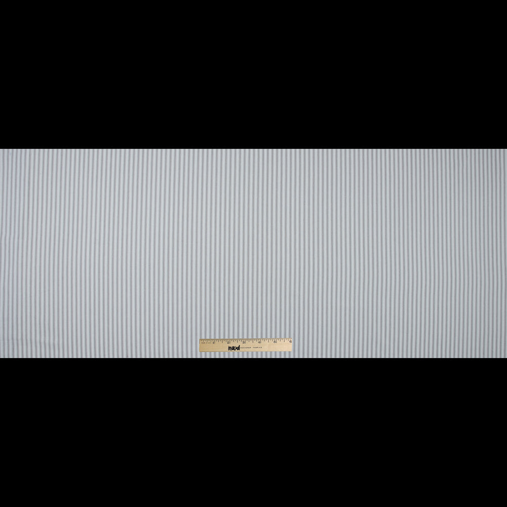 Ruth Nickle and White Ticking Striped Cotton Twill