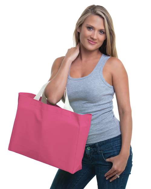 Bayside USA-Made Canvas Medium Gusset Tote Bag