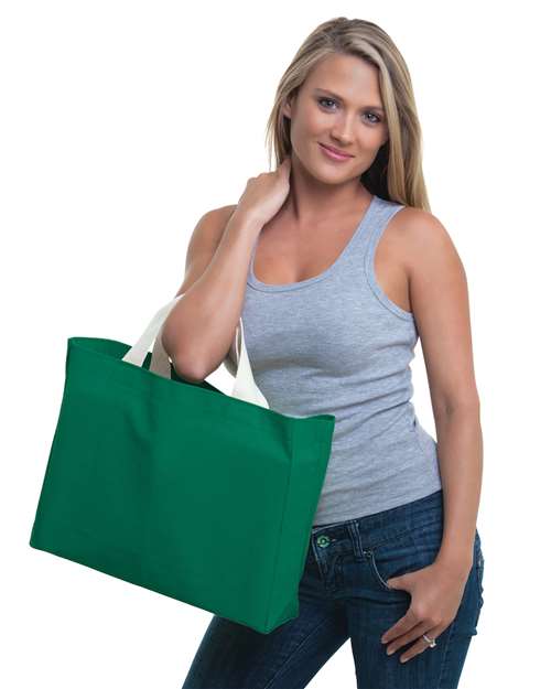 Bayside USA-Made Canvas Medium Gusset Tote Bag