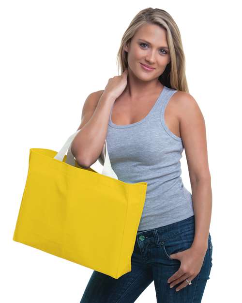 Bayside USA-Made Canvas Medium Gusset Tote Bag