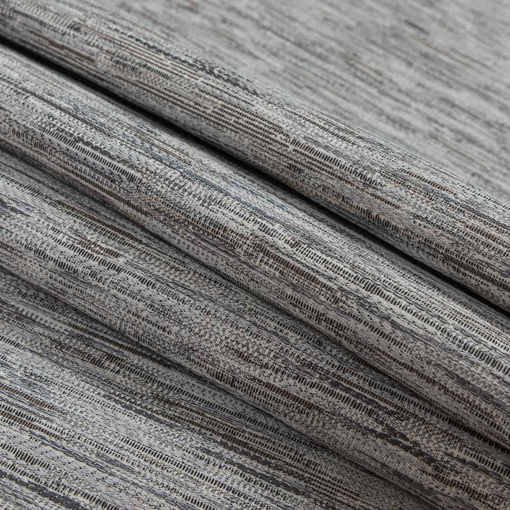 Gray Striated Upholstery Woven