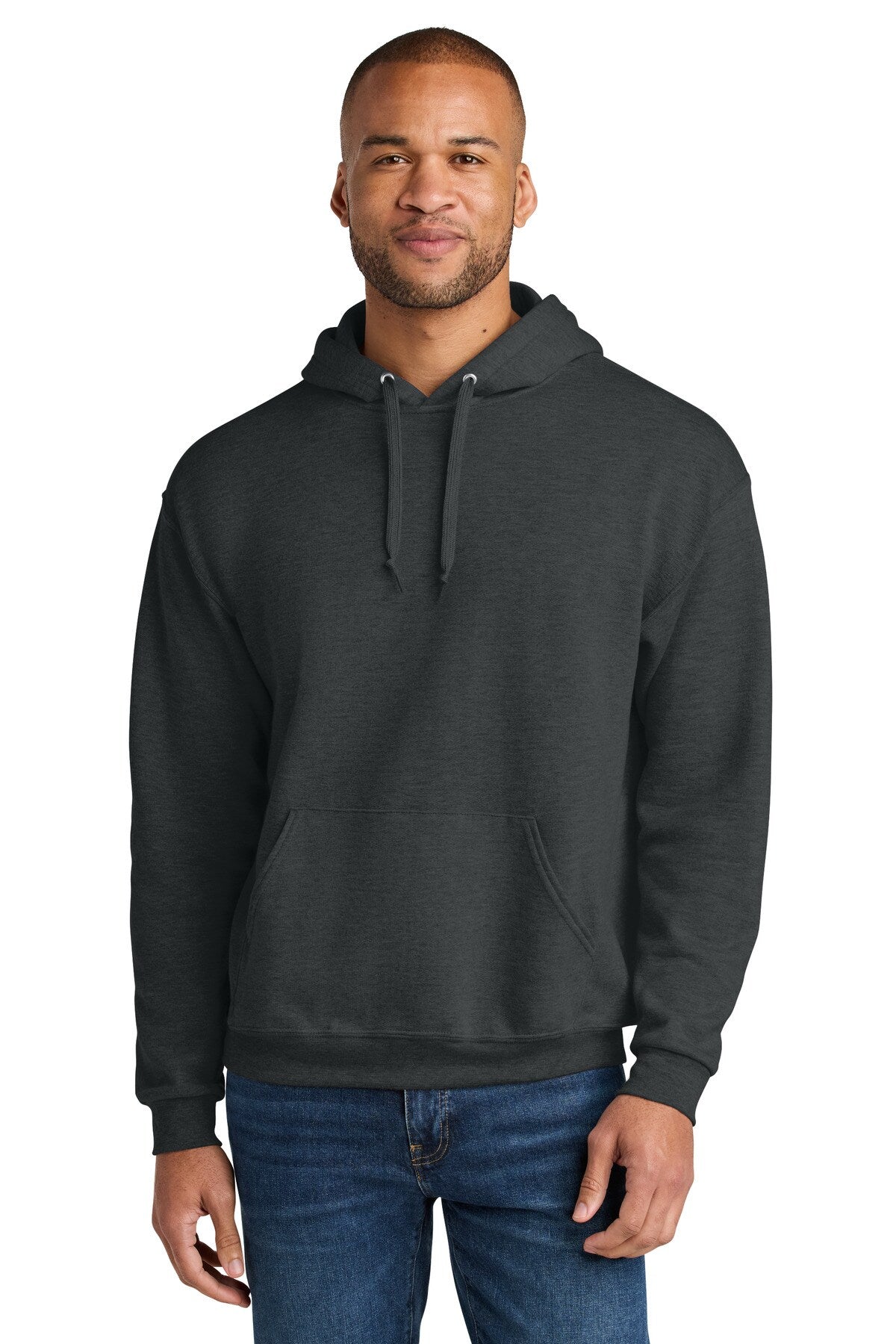 Jerzees® Ultimate Unisex CVC Ring Spun Long Sleeve Hooded Sweatshirt