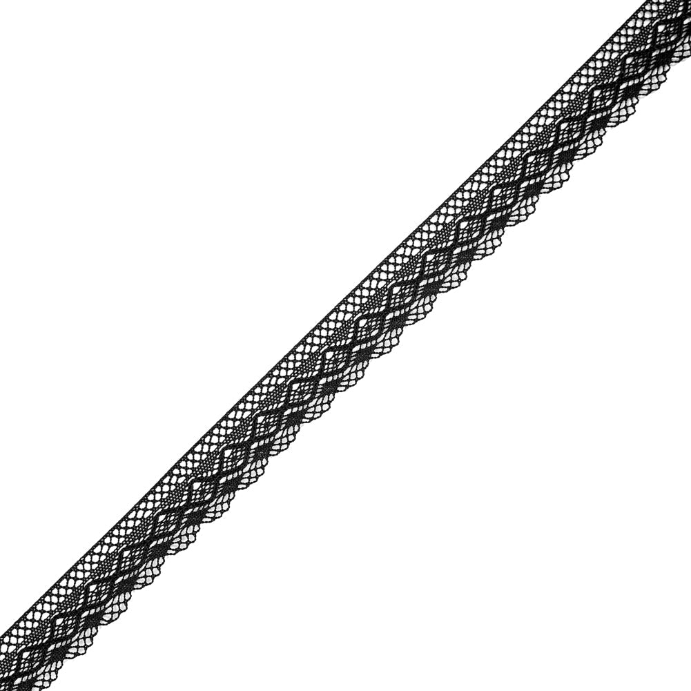 Black European Crochet Trim - 1"