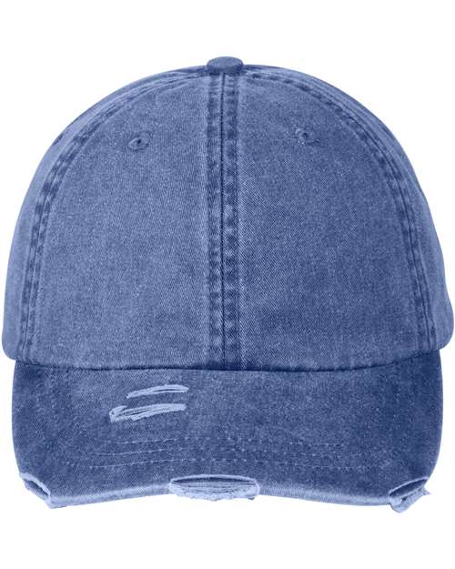 Classic Pigment Distressed Cotton Dad Hat with Mesh Lining