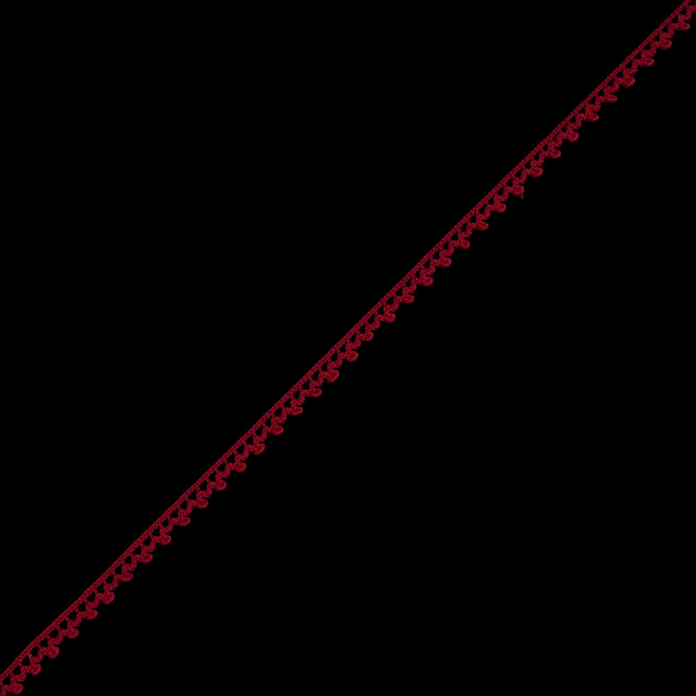 European Red Dainty Crochet Trim - 5/16"