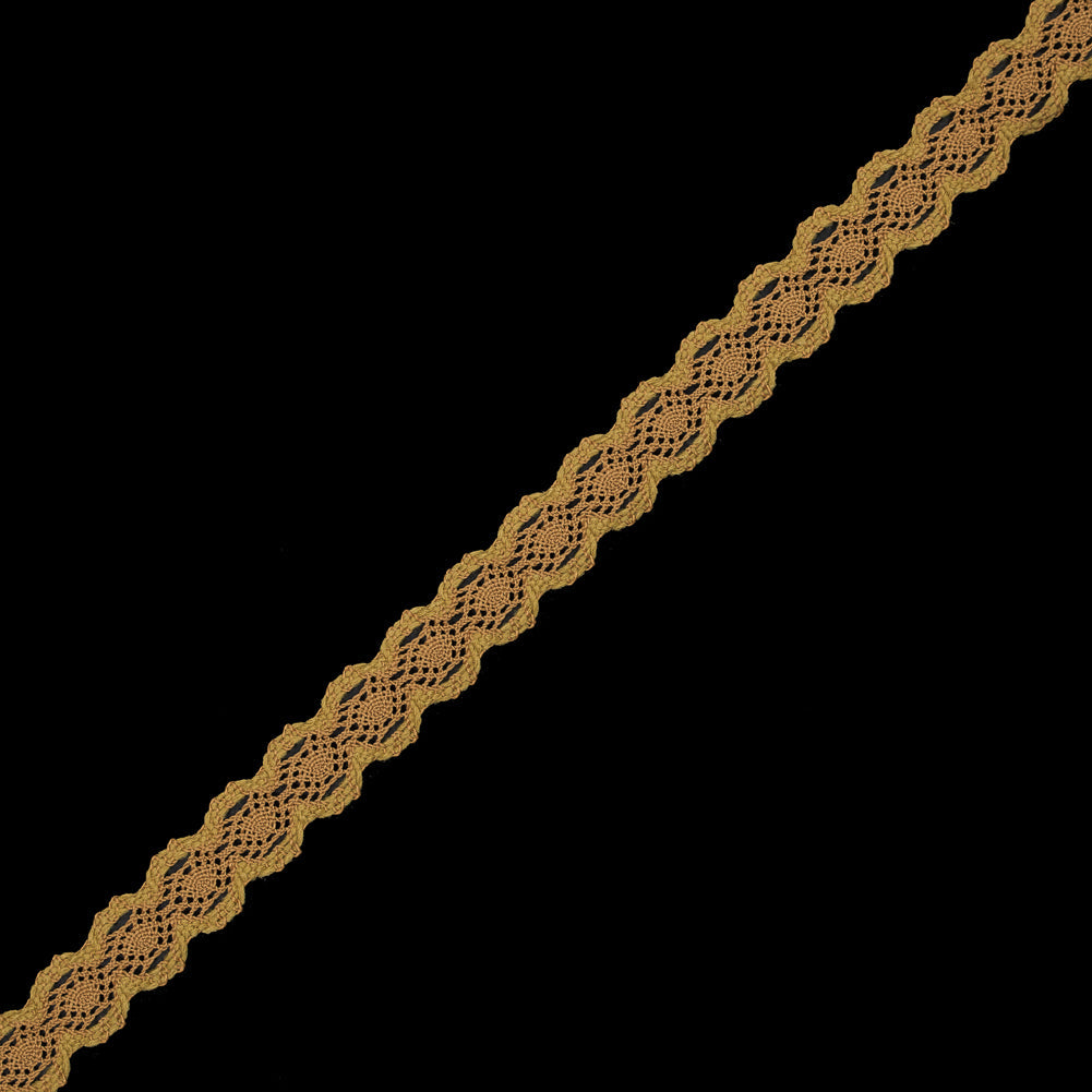 Gold European Crochet Trim - 0.875"