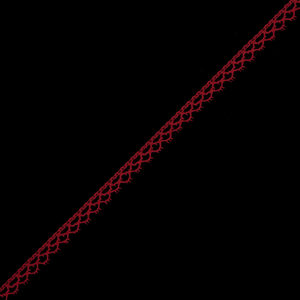 Red European Cotton Crochet Trim - 0.375"