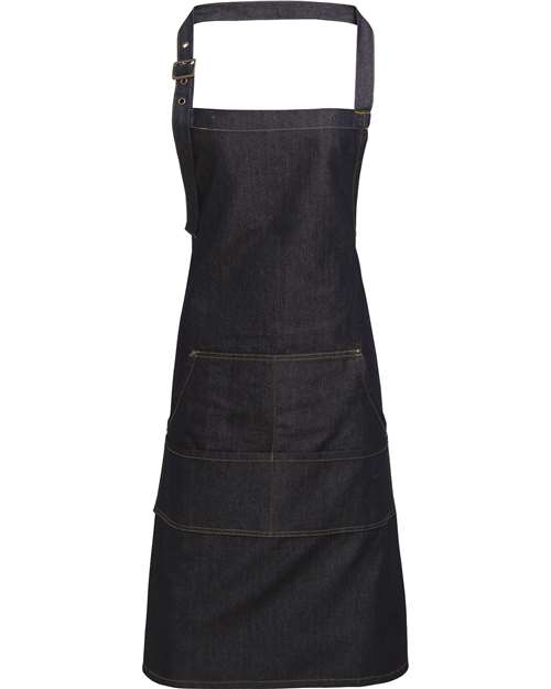 Jeans Stitch Denim Bib Apron