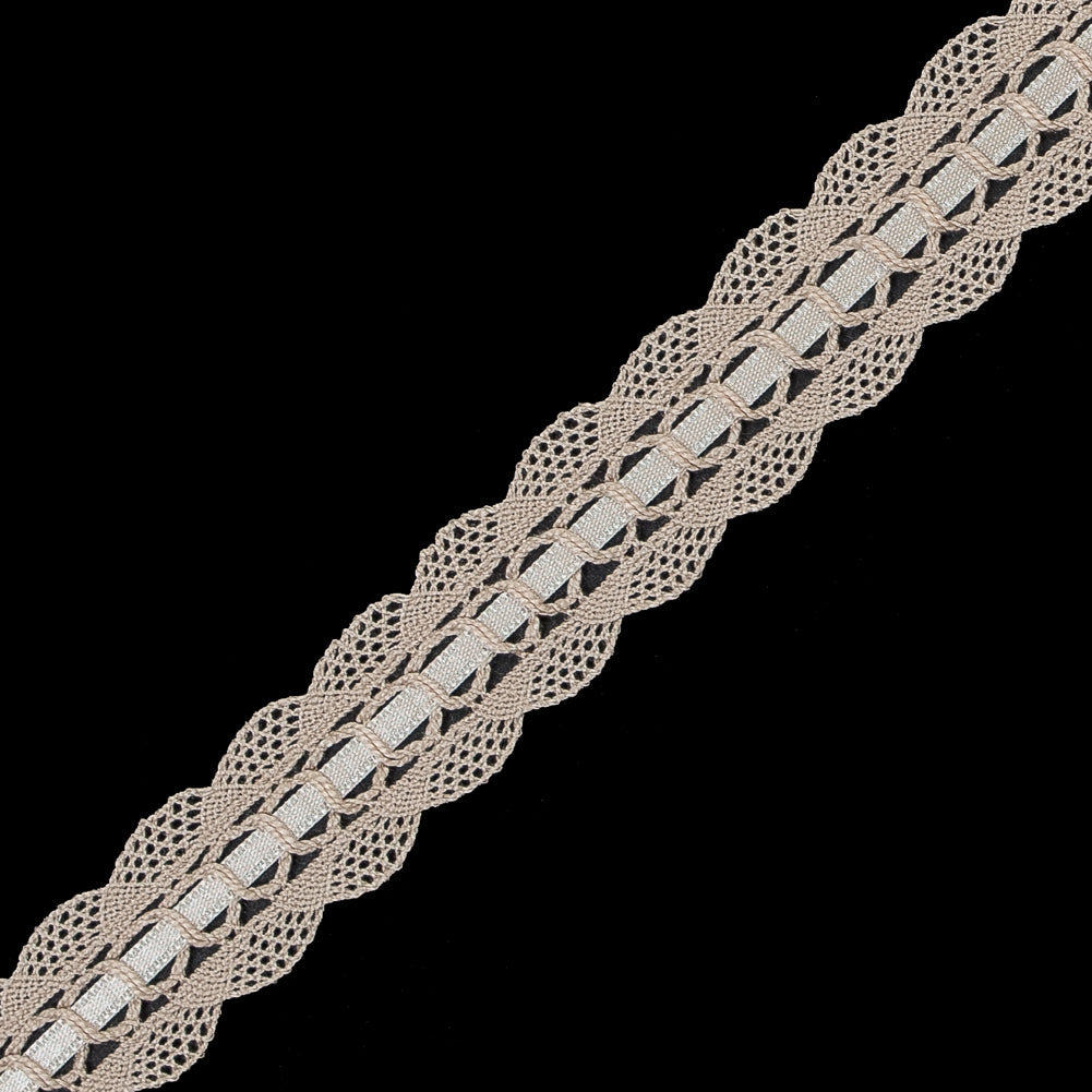 Champagne European Crochet Trim - 0.75"
