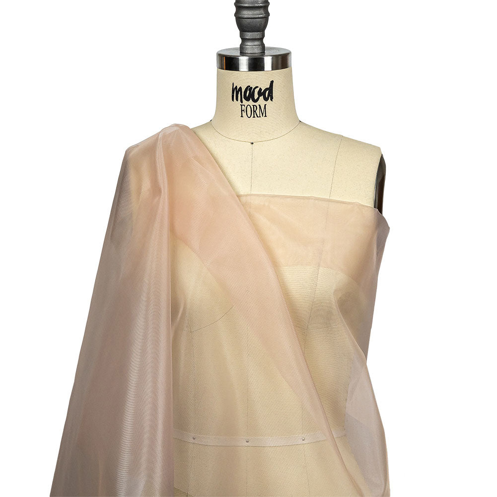 Stiff Polyester Organdy - Warm Pink - Rhiannon Collection