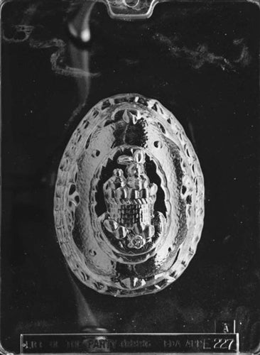 3D Egg With Bunnies Chocolate Mold