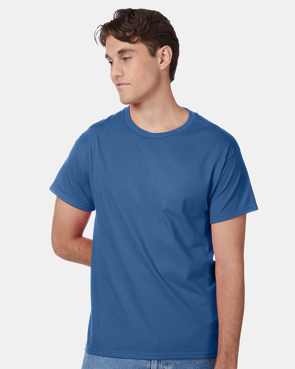12 Pack Men's Authentic 100% Cotton Crew Neck T-Shirt