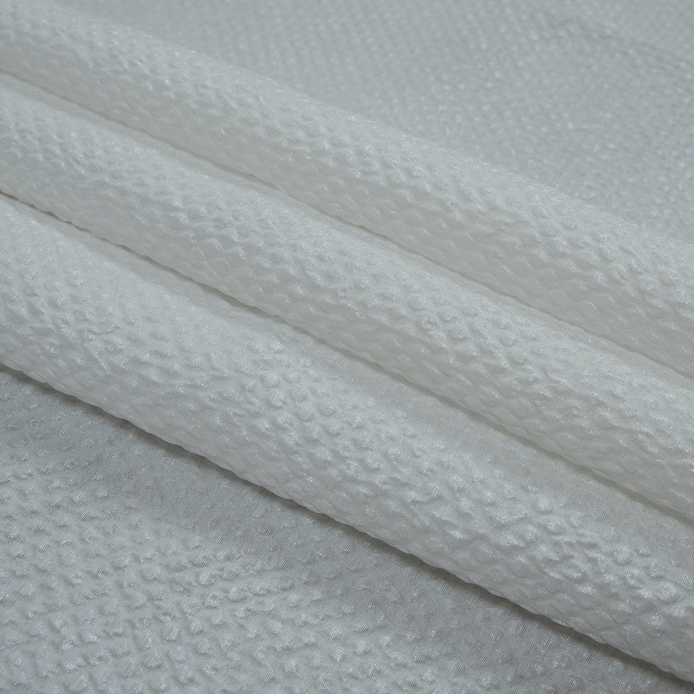 Marylin Metallic White Diamond Quilted Brocade