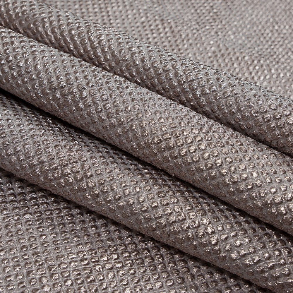 Marylin Metallic Pink Diamond Quilted Brocade