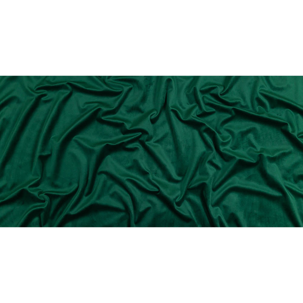 Hunter Green Creamy Polyester Velvet