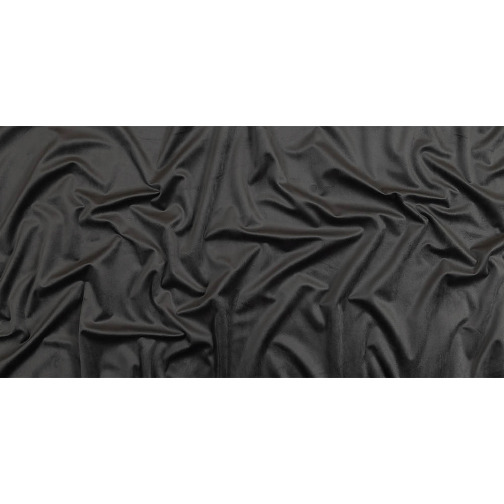 Charcoal Creamy Polyester Velvet